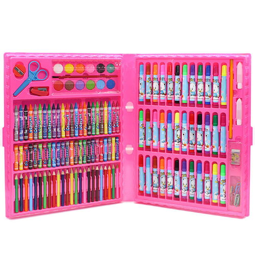 工具畫畫水彩筆學習用品可水洗幼兒園兒童學生繪畫彩色筆套裝禮盒