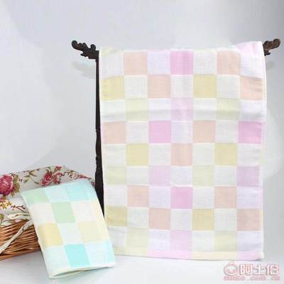 【金顏純棉紗布方格童巾高陽廠家直銷超柔強吸水嬰童毛巾幼兒園小毛巾0021支,32股,14支】高陽縣金佰納紡織廠 - 產品庫