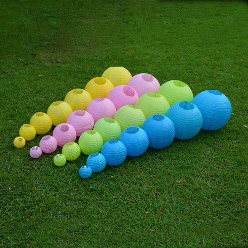 新品圓形紙燈籠婚慶商場幼兒園裝飾用品場景布置掛熱氣球diy涂鴉