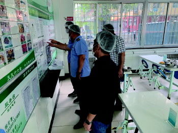 竹島街道開展中小學校及幼兒園食品安全檢查